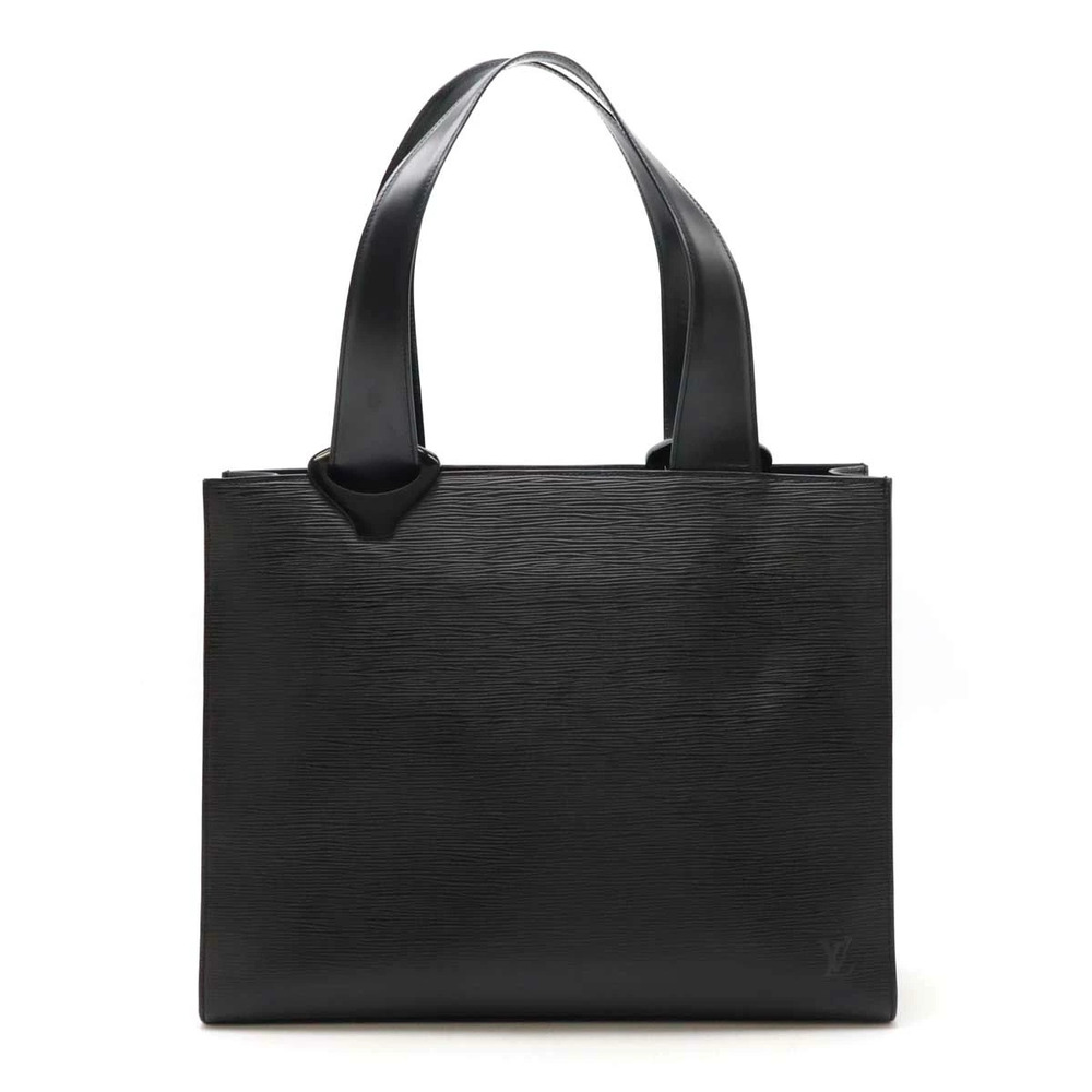 LOUIS VUITTON Epi Gemmo Tote Bag Shoulder Carry Leather Noir Black
